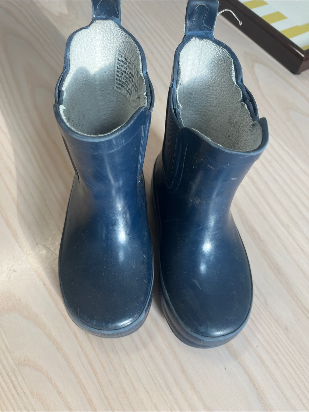 Tucker + Tate Navy Blue Kids Waterproof Pull-On Rain Boots
